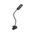 Immax 08998L - LED+CCT prigušiva stona lampa sa klipom CLIP 7,5W/230V crna