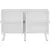 Hanah Home Komoda Hartin 120x80x30cm Belo-Zlatna
