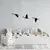 Opviq Set zidnih dekoracija Migrant Birds-291,, 1 mm, 3 komada, Crna