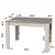 Hanah Home Trpezarijski sto 120x78x80cm Hrast