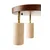 Opviq Luster Nur C, IP20, 3 x GU10 Max, 10W, Braon