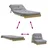 Futon na razvlačenje s madracem 80 x 206 x 11 cm od borovine