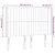 Vidaxl LED posteljno vzglavje modro 147x16x118/128 cm blago