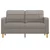 Vidaxl Dvosed taupe 140 cm blago