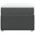 Vidaxl Box spring postelja z vzmetnico temno siva 80x200 cm blago