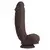 Dildo Sensualism, 21cm, Braon