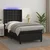 Krevet box spring s madracem LED crni 80x200 cm od umjetne kože