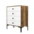 HANAH HOME Komoda Lizbon 537 Walnut White