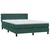 Vidaxl Box spring postelja z vzmetnico temno zelena 160x220 cm žamet