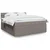 Vidaxl Box spring postelja z vzmetnico taupe 180x200 cm blago