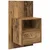 Noćni ormar 2 pcs Staro drvo 50 x 32,5 x 80cm Konstruirano drvo