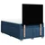 Vidaxl Box spring postelja z vzmetnico modra 120x190 cm blago