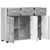 Kreveta s policom FLORIN Siva Sonoma 88,5 x 30,5 x 73 cm