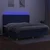 Vidaxl Box spring postelja z vzmetnico LED modra 200x200 cm blago