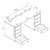 Hanah Home radni sto Alen 180cm 8 Drawer, 180 cm, antracit