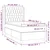 Vidaxl Box spring postelja z vzmetnico LED modra 90x200 cm blago