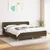 vidaXL vidaXL Box spring postelja z vzmetnico temno rjava 160x200 cm blago, (20899500)