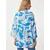 Happiness Istanbul Ženski Plavo-Beli Šareni Viskoza Kimono EN00615, Plavo-Belo / Plavo