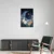 Canvas Slika na platnu Mesec i cveće, Sa ramom, 50 x 75 cm, Beli