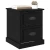 Noćni ormar s ladicama 2 pcs Crni hrast 39 x 39 x 47.5 cm