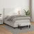 Krevet box spring s madracem bijeli 120x190 cm od umjetne kože