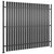 VIDAXL ograjni panel iz aluminija (540x180cm), (3 kosi), antracit