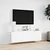 Zidni TV ormarić s LED svjetlima bijeli 135x31x39,5 cm