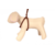 WAUDOG Rjava usnjena pasja oprsnica S