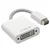 Qoltec Mini DVI na DVI adapter (24+5) | Full HD | 0,16 m