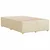 Vidaxl Posteljni okvir brez vzmetnice krem 120x190 cm blago