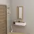 Hanah home Polica 82x15,8x29,6cm Bež-Bela