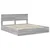 Krevet s od storage Siva Sonoma 200 x 200 cm Konstruirano drvo