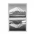 Plakat japonska gora Fuji - 30x45 black