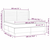 VIDAXL Box spring postelja z vzmetnico LED črna 180x200 cm ž