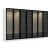 Hanah home Ormar Kale 315x210x52cm Belo-Crni