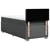 VIDAXL Box spring postelja z vzmetnico temno siva 90x190 cm blago