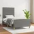 Vidaxl Posteljni okvir brez vzmetnice temno siv 90x190 cm blago