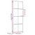 Sobna vrata tanka zlatna 76x201,5 cm kaljeno staklo i aluminij