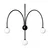 Opviq zidna lampa Vault 20950, 3 × G9, crna