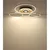 Globo 67824-60G - prigušiva LED stropna lampa MILES 60W/230V 80,8x99,2 cm mesing + daljinski upravljač