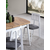 HANAH HOME Trpezarijski sto i stolice Milla White Natural