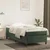 Vidaxl Box spring postelja z vzmetnico temno zelena 100x200 cm žamet