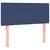 Vidaxl Box spring postelja z vzmetnico LED modra 90x190 cm blago