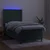 Vidaxl Box spring postelja z vzmetnico LED tem. zelena 90x190 cm žamet