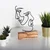 Aberto Design Dekorativna figura M-035, 17x38x3.5 cm, Crna