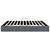Krevet s od storage s pohranom Tamnosiva 193 x 203 cm Baršun