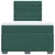 Vidaxl Box spring postelja z vzmetnico temno zelena 120x200 cm žamet