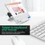 OTG adapter Techsuit TwoVoltX A16 USB-A v USB-C in Micro-USB 3v1, aluminij - črn