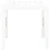 Vidaxl Vrtna miza bela 78x78x72 cm plastika