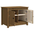 Vidaxl Klubska mizica medeno rjava 71x49x55 cm trdna borovina